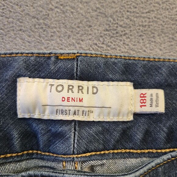 Torrid Womens 18 First At Fit Mid-Rise Slim Leg Jean Jeggings Stretch Denim - Picture 3 of 12